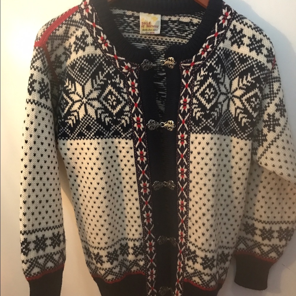 New Dale of Norway Wool Cardigan Sweater Unisex