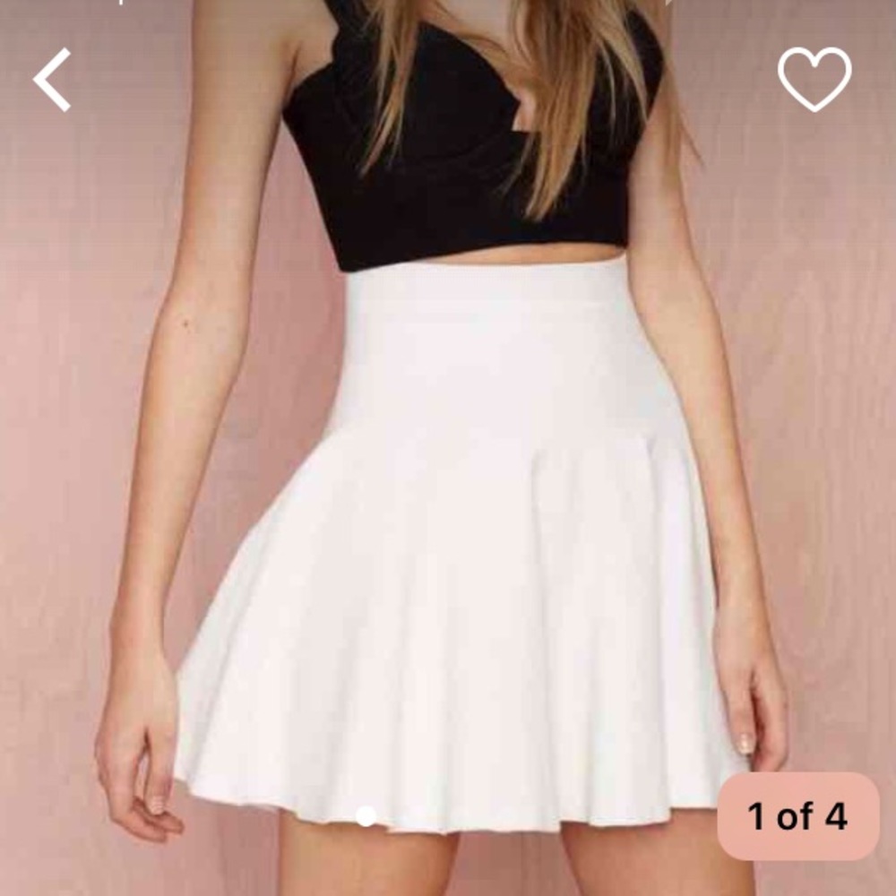 Cream Nasty Gal Skirt