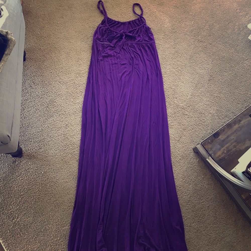 Purple maxi dress