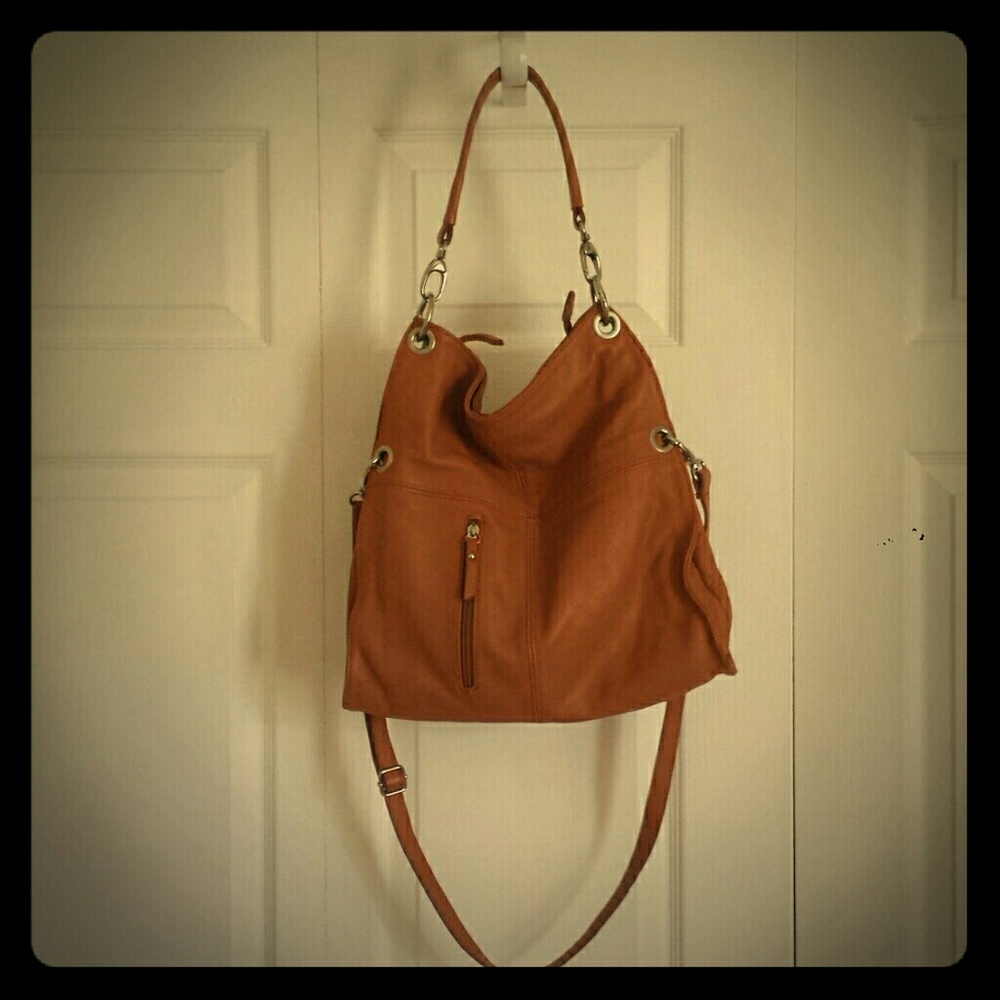 Leather crossbody purse
