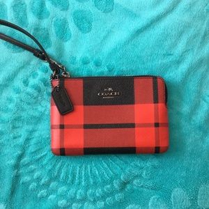 Small coach wristlet