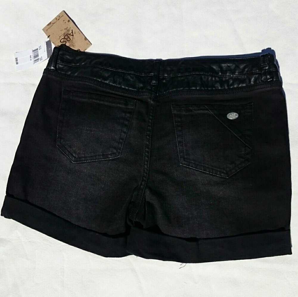 NWT! ABS Allen Schwartz Black Shorts - Picture 2 of 4