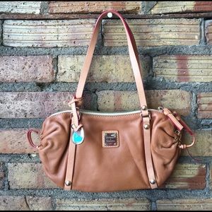 DOONEY & BOURKE Saddle brown leather mini Handbag