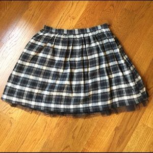 Plaid mini skirt