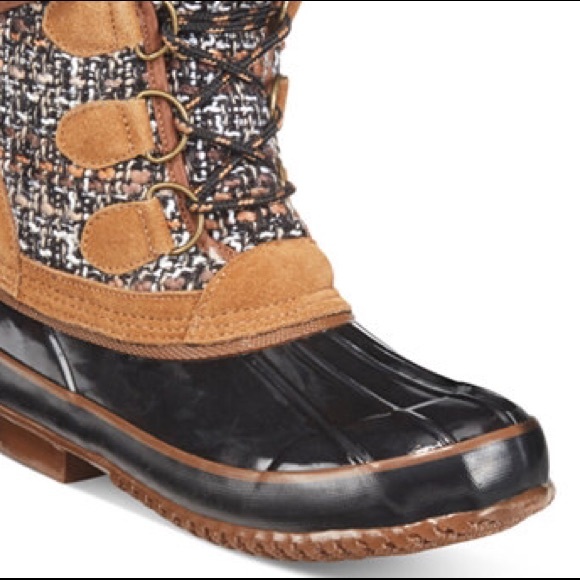 Khombu Jenna lace up cold weather boot (black/tan) - Picture 2 of 2