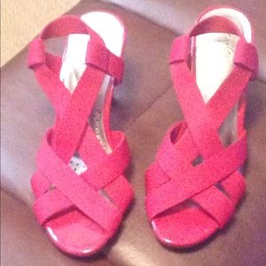 Red sandals