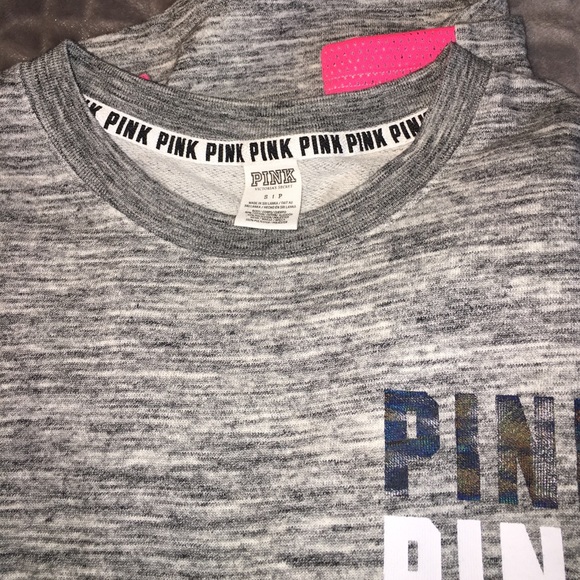 marled oversized gray sweatshirt - Picture 6 of 6