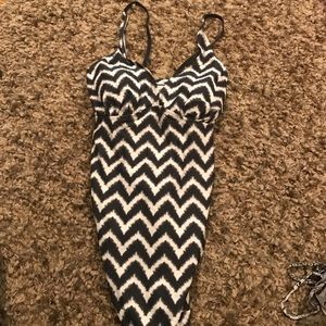 Chevron Maternity One Piece Bathing Suit