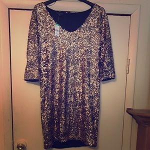 Metaphor Sequined Party Dress