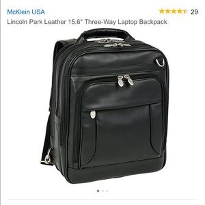 McKlein USA Three-Way Laptop Backpack
