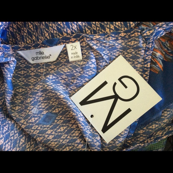 Mlle Gabrielle handkerchief hem dress Sz 2X 3X NWT - Picture 2 of 2