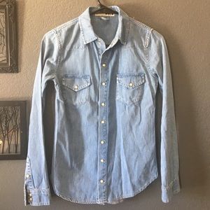Denim TopShop blouse