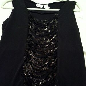 Pretty sparkly Sleeveless Blouse L