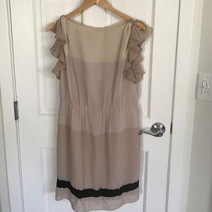 Ruffled sleeve dress