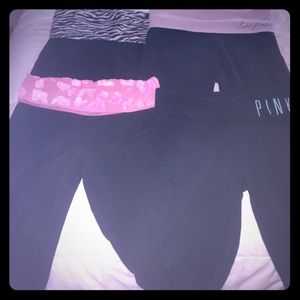 Victoria secret capri yoga pants lot of 4