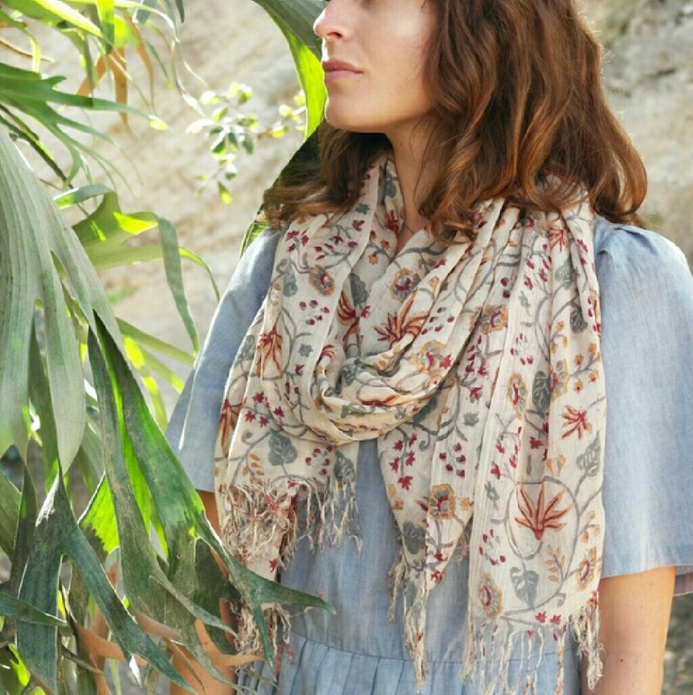Harvest wool scarf