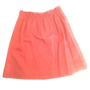 J Crew A-line skirt with pockets. Burnt orange