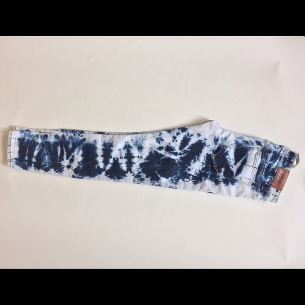 Women Else Skinny Ankle Tie Dye Denim Jean Pant - Picture 4 of 8
