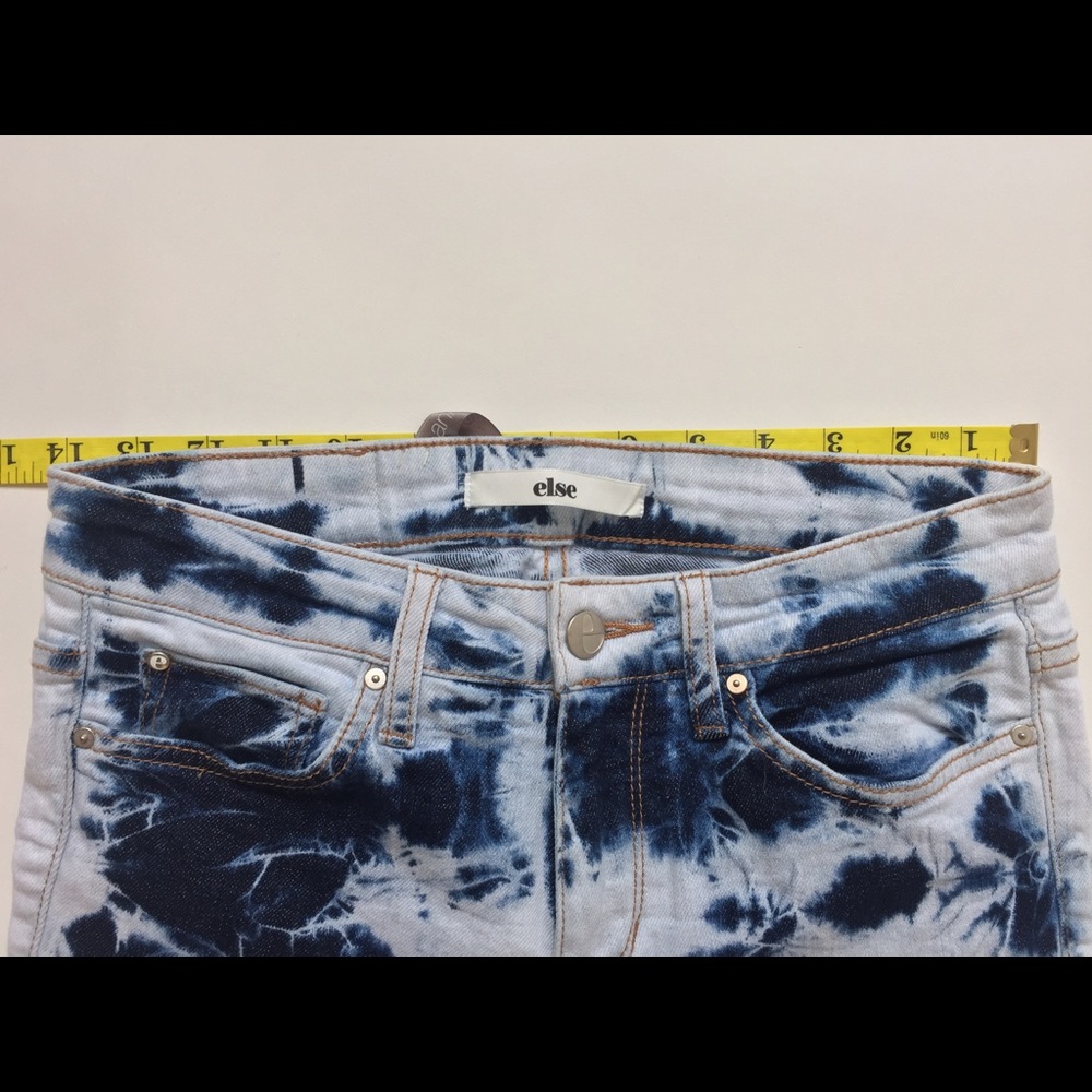 Women Else Skinny Ankle Tie Dye Denim Jean Pant - Picture 5 of 8