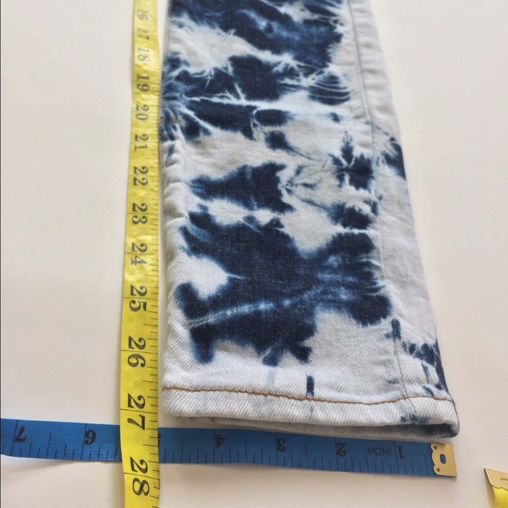 Women Else Skinny Ankle Tie Dye Denim Jean Pant - Picture 6 of 8