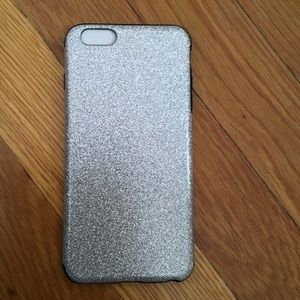 Sparkly Silver iPhone 6 Plus Case