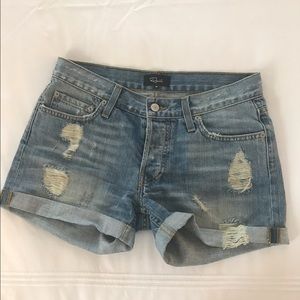 Rails Logan Medium Vintage Wash Denim Shorts