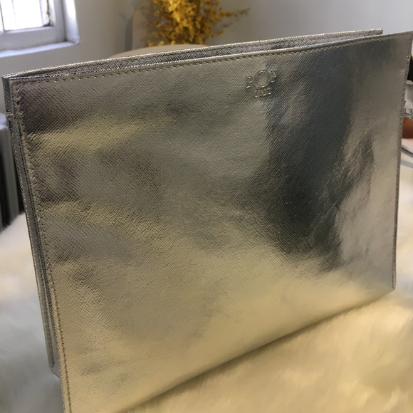 Handbags - Silver large clutch