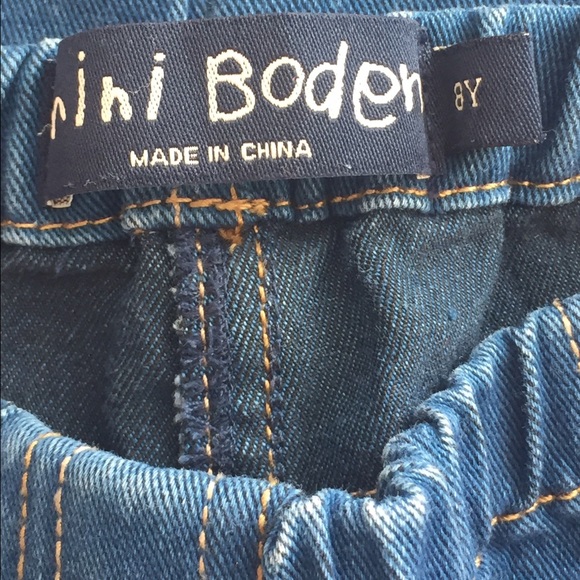 Mini Boden girls denim leggings, size 8 - Picture 2 of 2