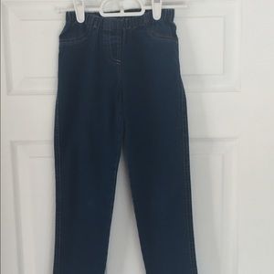 Mini Boden girls denim leggings, size 8