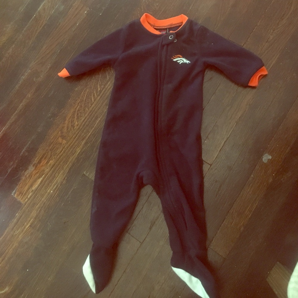 Denver broncos baby onesie