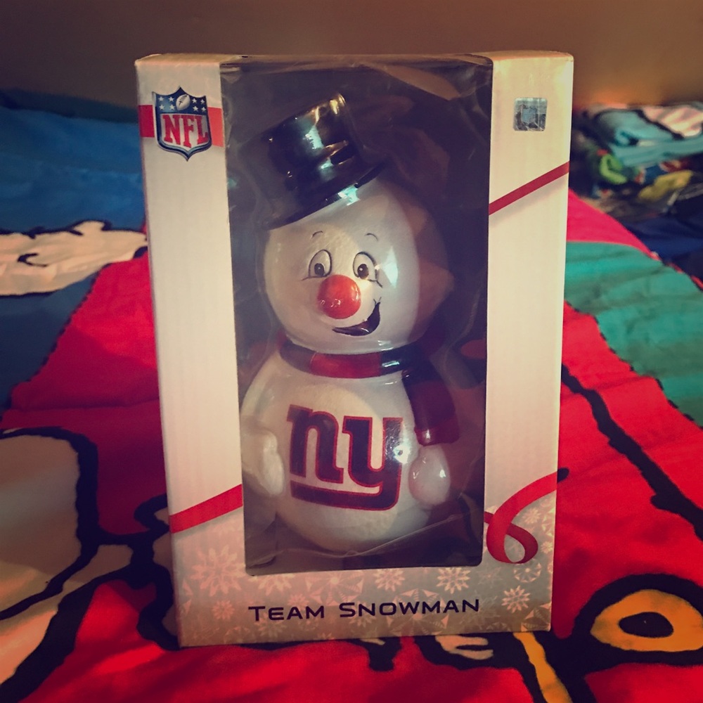 NY GIANTS TEAM SNOWMAN
