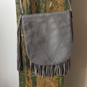 Mossimo Grey Fringe Purse