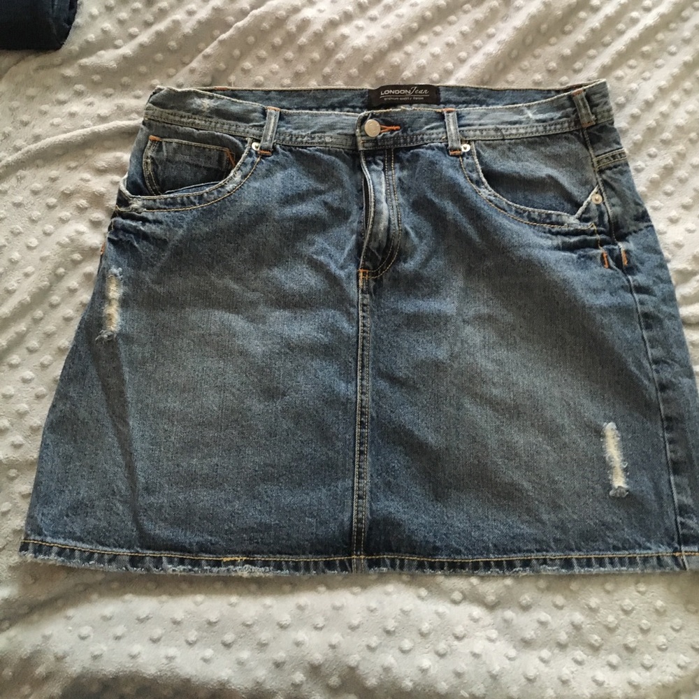 London jean denim skirt