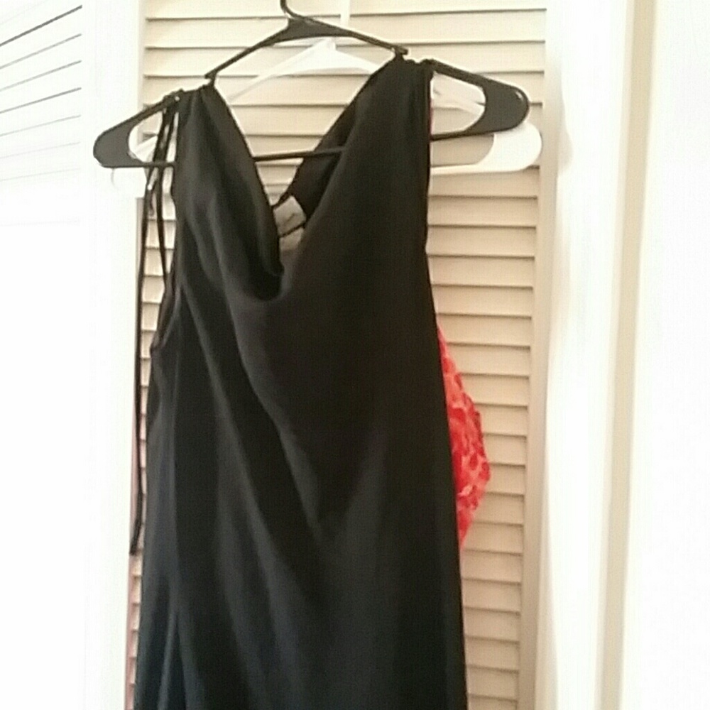 Long Black Chiffon dress