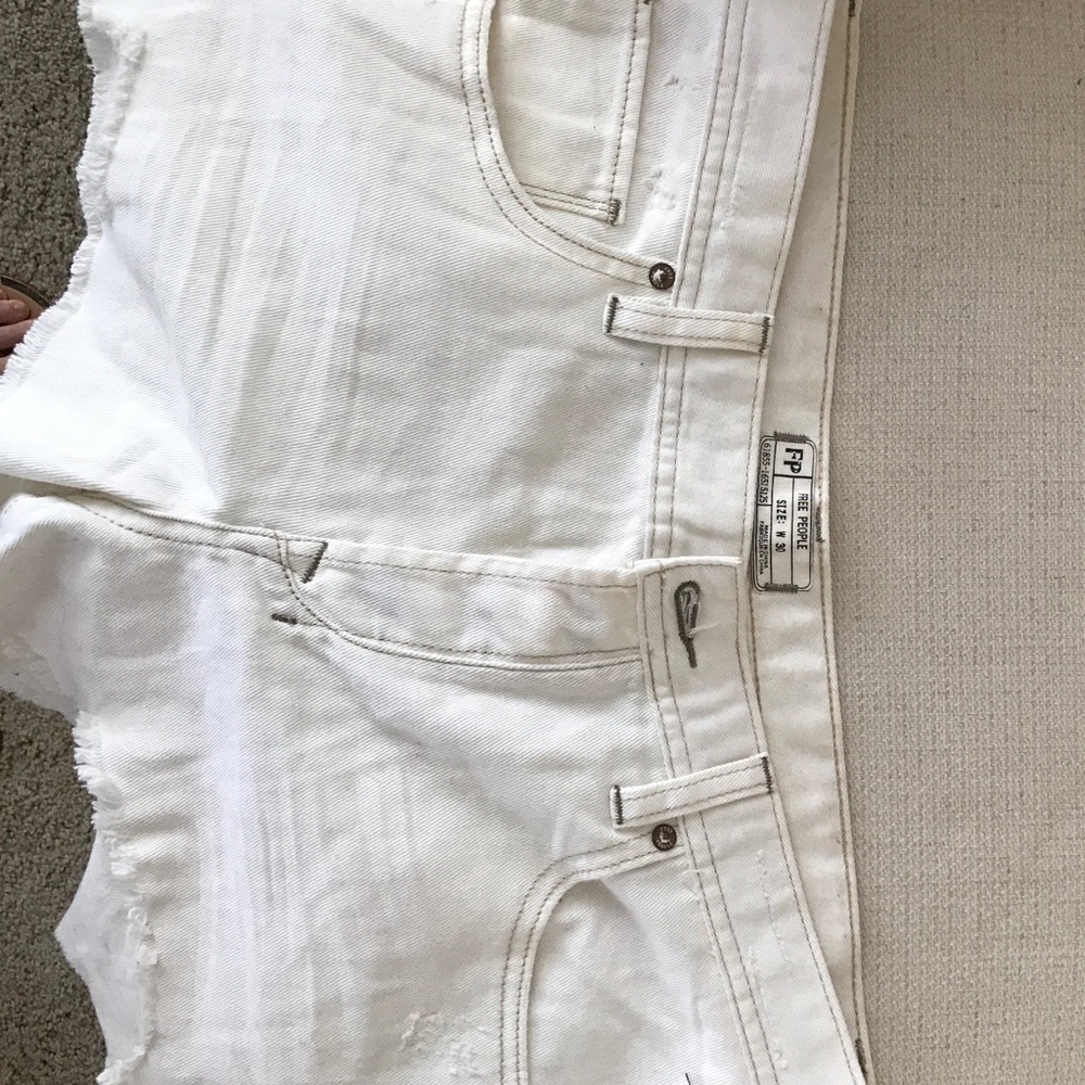 White free people cut offs