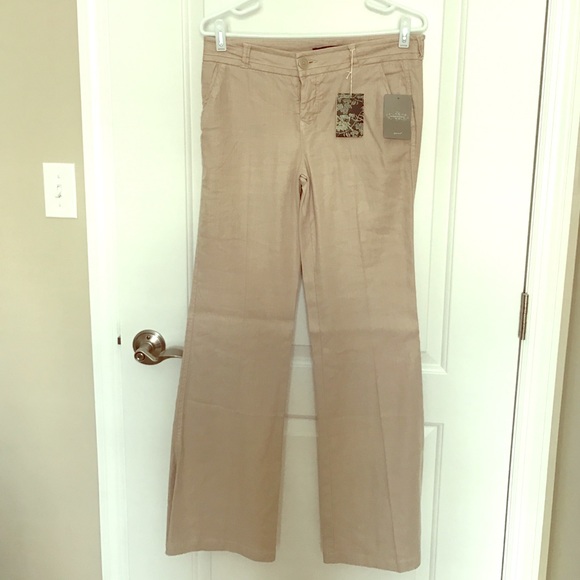 Anthropologie flared leg khaki pants. - Picture 1 of 4