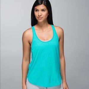 Lulu Lemon turquoise 105 Singlet