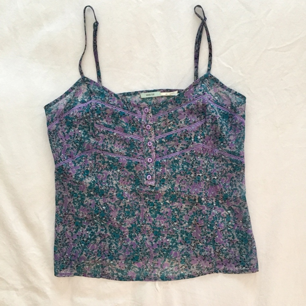 Floral Cropped Tank