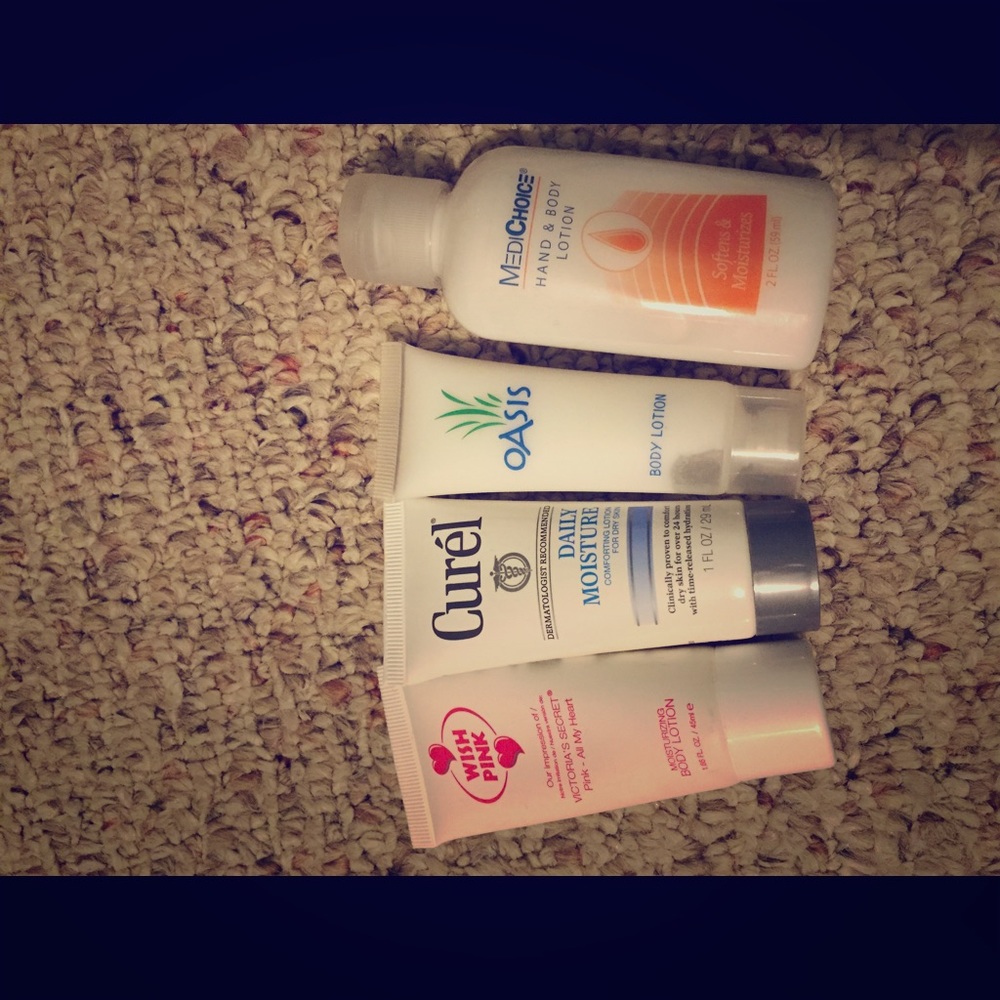 4 bottles of lotion never been used .