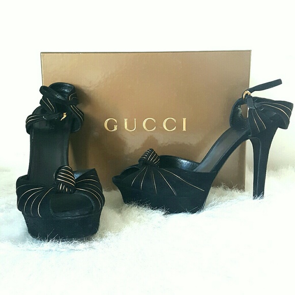 Gucci Suede Platform Heels - Picture 8 of 8