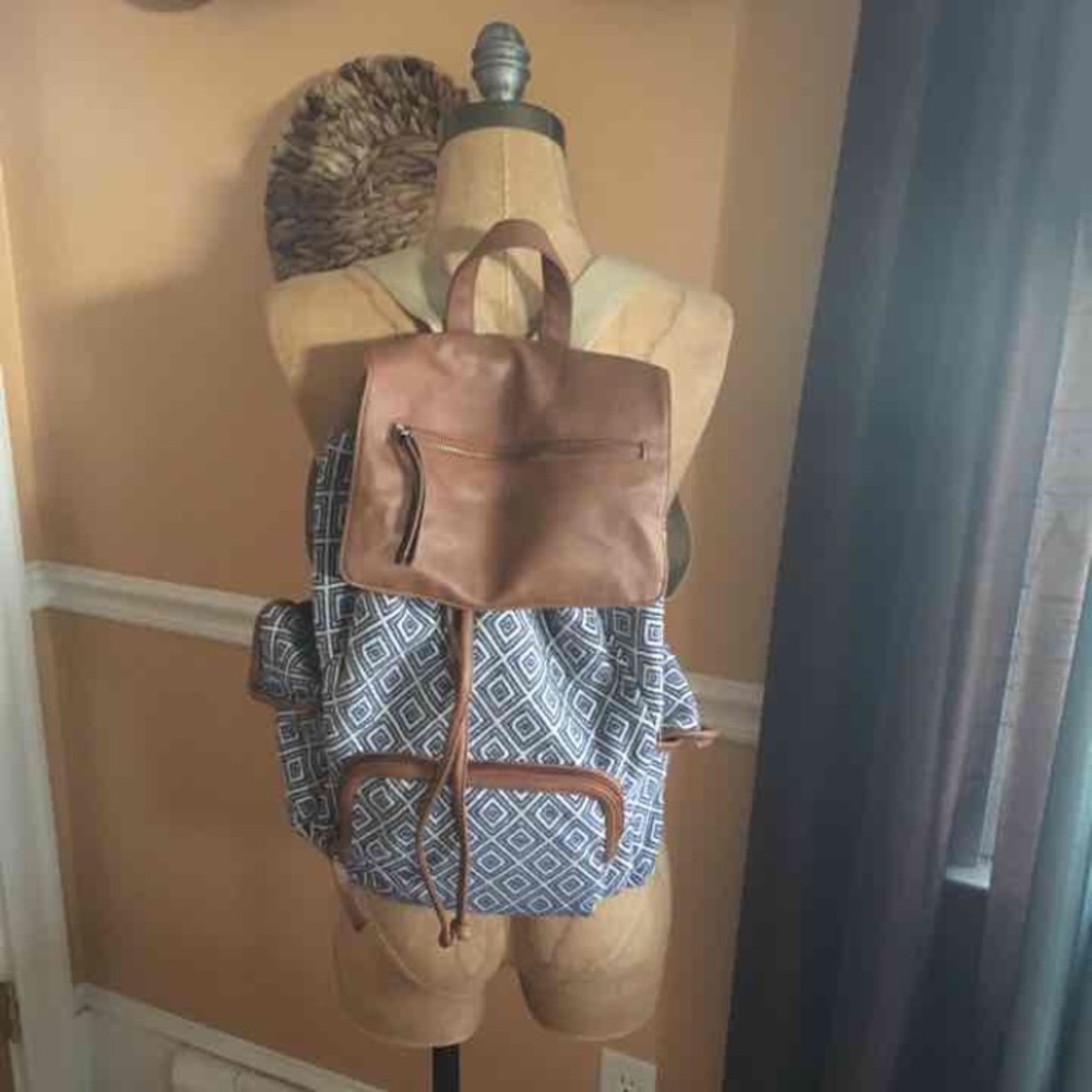 Printed backpack
