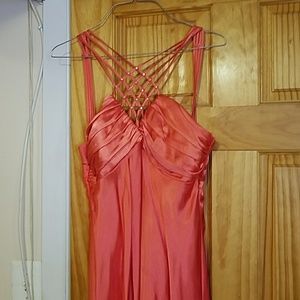 Coral prom dress