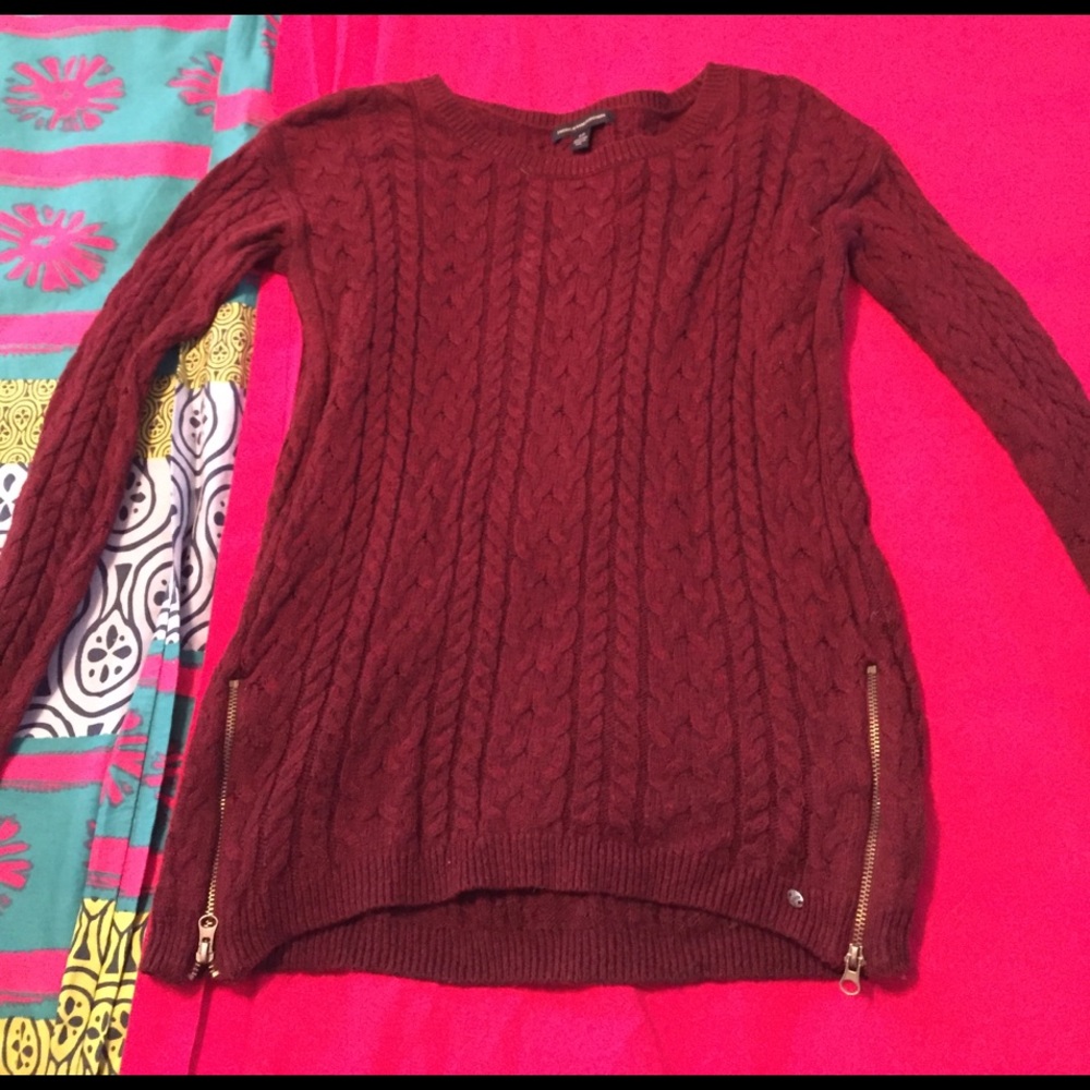 Burgundy sweater from American eagle