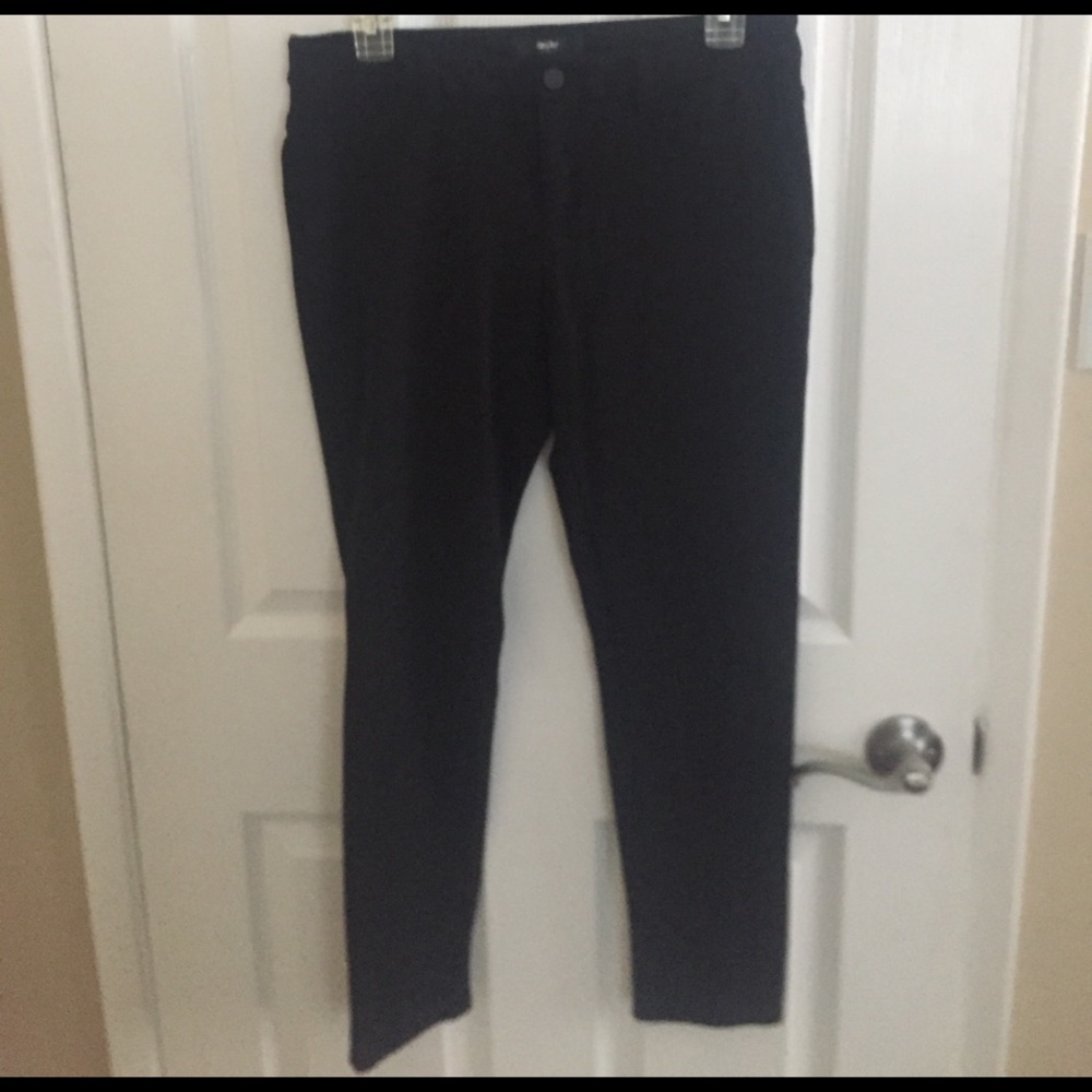 Black stretch trousers
