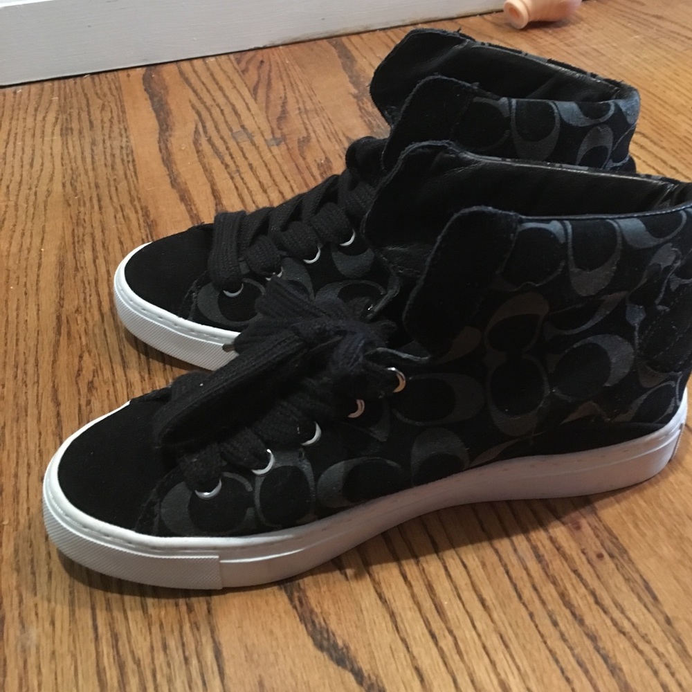 Coach high top shoes