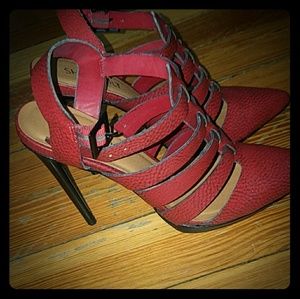 Shoecult by Nastygal red heels only worn once.