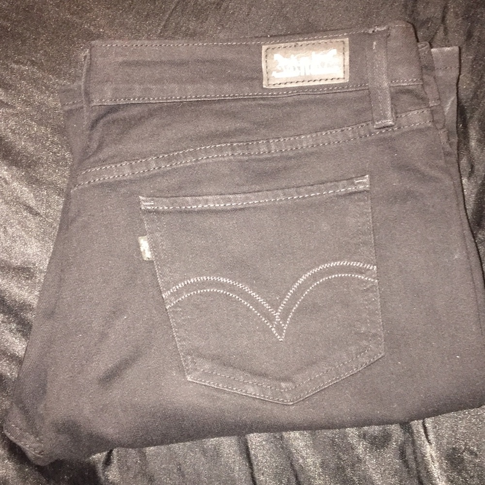 Black boot cut Levi's