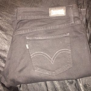 Black boot cut Levi's