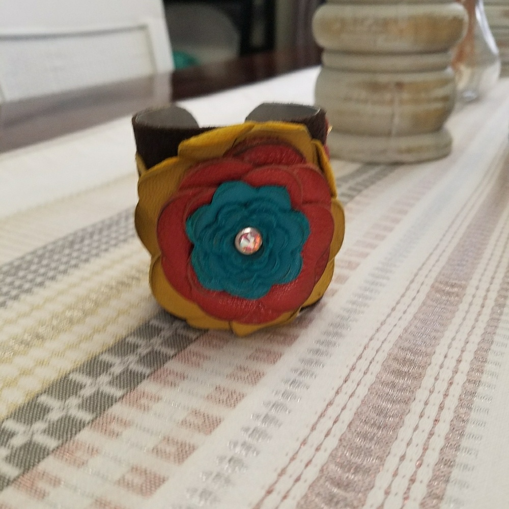 Love Crazy Designs Leather Cuff Bracelet