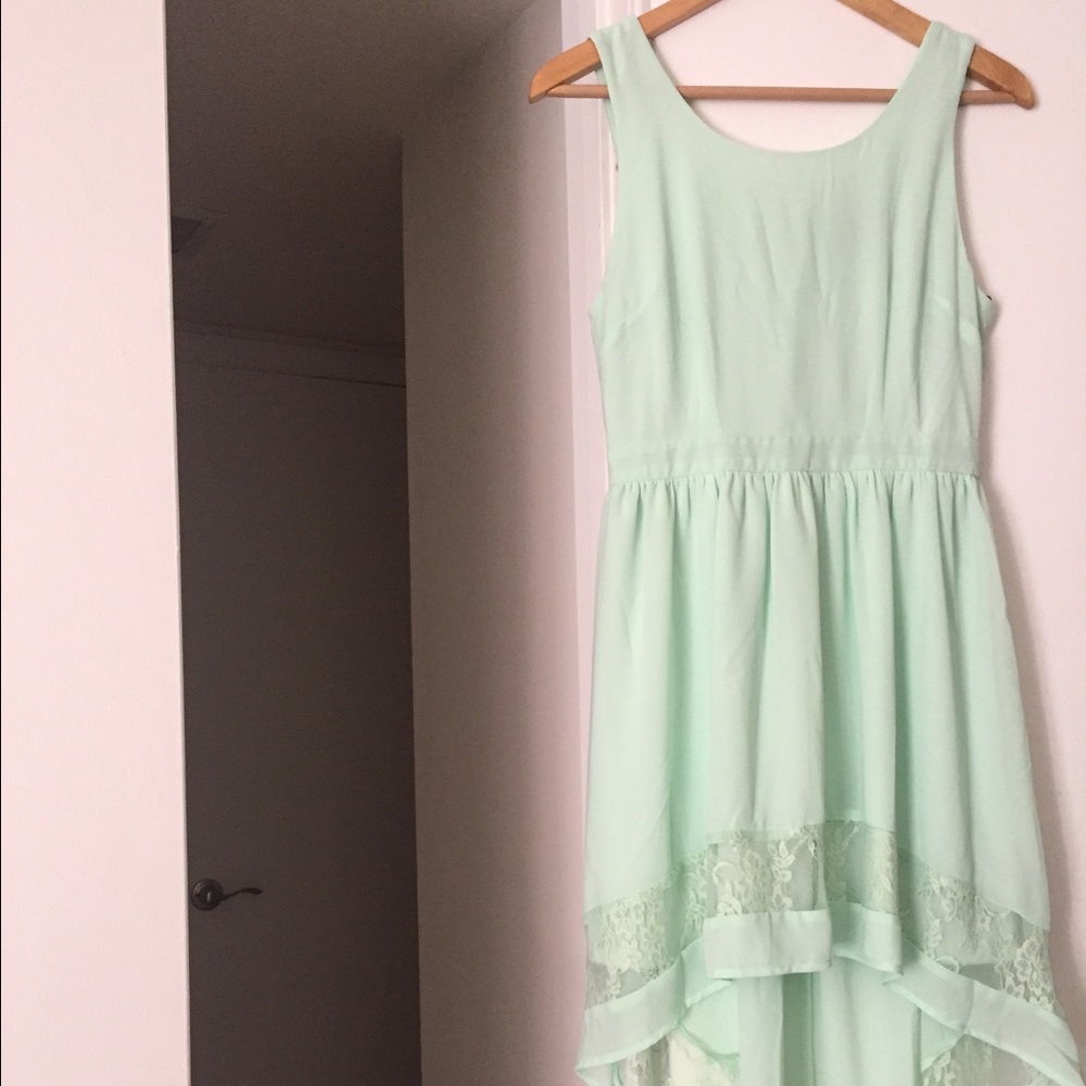 NWT Forever 21 Mint Hi Lo Dress